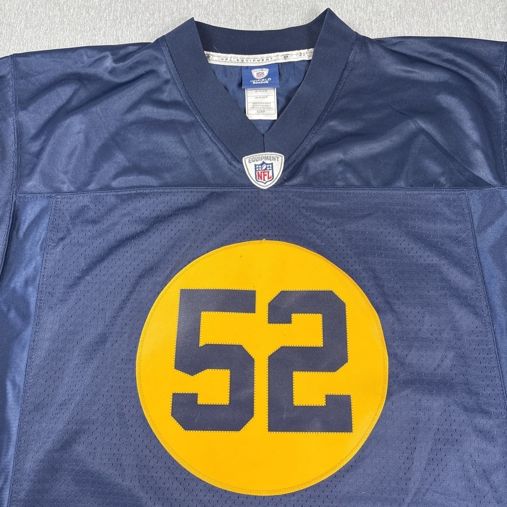 Clay Matthews 52 Green Bay Packers NFL Reebok Jersey Retro‎ Acme Blue Size Small - Picture 4 of 16
